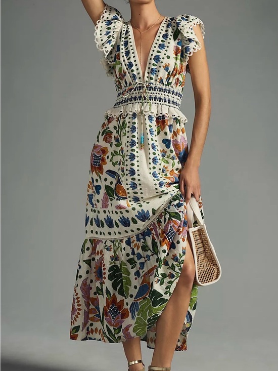 Anthropologie Dresses & Skirts - Anthropologie Farm Rio Summer Garden Dress